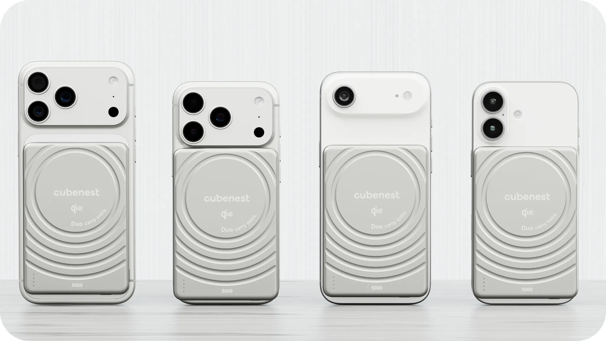 Qi2 MagSafe powerbanka stříbrná