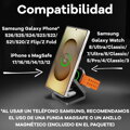 Cubenest El Qi2.2 cargador plegable inalámbrico magnético 3 en 1 SQS312 Pro Samsung Watch