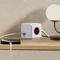 Cubenest PowerCube Extended USB A+C PD 20 W Tipo F rojo