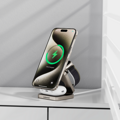 Cubenest El Qi2 cargador plegable inalámbrico magnético 3 en 1 SQ312 Pro titanio