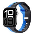 Correa deportiva premium del Apple Watch Negro/Azul