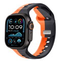 Correa deportiva premium del Apple Watch Negro/Naranja