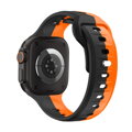 Correa deportiva premium del Apple Watch Negro/Naranja
