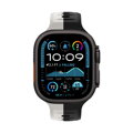 Correa deportiva premium del Apple Watch Negro/Gris