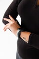 Correa deportiva premium del Apple Watch Negro/Gris