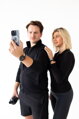 Correa deportiva premium del Apple Watch Negro/Gris