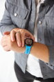 Correa deportiva premium del Apple Watch Azul