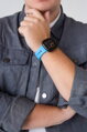 Correa deportiva premium del Apple Watch Azul
