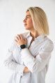 Correa deportiva premium del Apple Watch Azul
