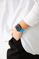 Correa deportiva premium del Apple Watch Azul