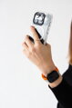 Correa deportiva premium del Apple Watch Naranja/Gris