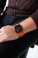 Correa deportiva premium del Apple Watch Naranja