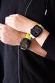 Correa deportiva premium del Apple Watch Amarillo/Gris