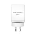 Cubenest GaN Adaptador Enchufe de Viaje 65 W S3D1