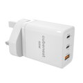 Cubenest GaN Adaptador Enchufe de Viaje 65 W S3D1