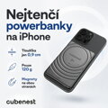 Cubenest Qi2 Batería inalámbrica magnética SlimDual 5000 mAh SQ1B3D negro