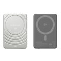 Cubenest Qi2 Batería inalámbrica magnética SlimDual 5000 mAh SQ1B3D plata