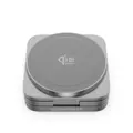 Cubenest El Qi2.2 cargador plegable inalámbrico magnético 3 en 1 SQ312 Ultra gris