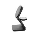 Cubenest El Qi2.2 cargador plegable inalámbrico magnético 3 en 1 SQ312 Ultra negro