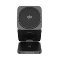 Cubenest El Qi2 cargador plegable inalámbrico magnético 3 en 1 SQ312 Pro negro