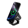 Cubenest El Qi2 cargador plegable inalámbrico magnético 3 en 1 SQ312 Pro negro