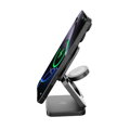 Cubenest El Qi2 cargador plegable inalámbrico magnético 3 en 1 SQ312 Pro negro