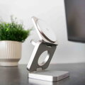 Cubenest El Qi2 cargador plegable inalámbrico magnético 3 en 1 SQ312 Pro titanio