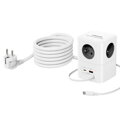 Cubenest PowerCube Extended USB A+C PD 65 W USB-C kabel 3 m