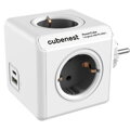 Cubenest PowerCube Original USB A+C PD 20 W Tipo F gris