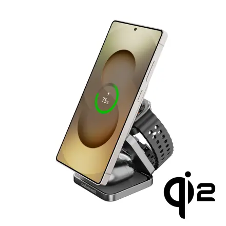Cubenest El Qi2 cargador plegable inalámbrico magnético 3 en 1 SQ312 Pro negro