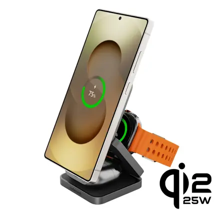Cubenest El Qi2.2 cargador plegable inalámbrico magnético 3 en 1 SQS312 Pro Samsung Watch