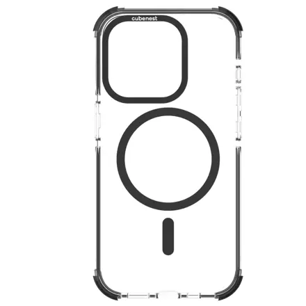 Cubenest Funda para iPhone 15 Pro MagPro Strong Guard negro