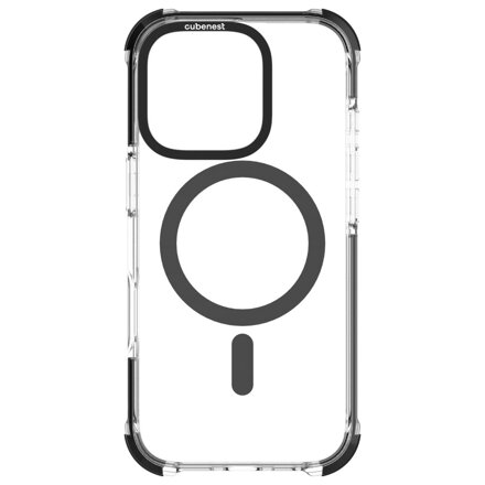 Cubenest Funda para iPhone 16 Pro MagPro Strong Guard negro