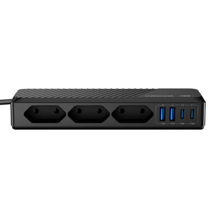 Cubenest PD GaN PowerStrip SlimSline 7 en 1 Extended USB 70 W