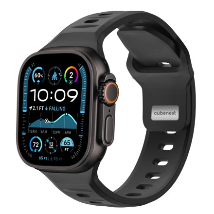 Correa deportiva premium del Apple Watch Negro