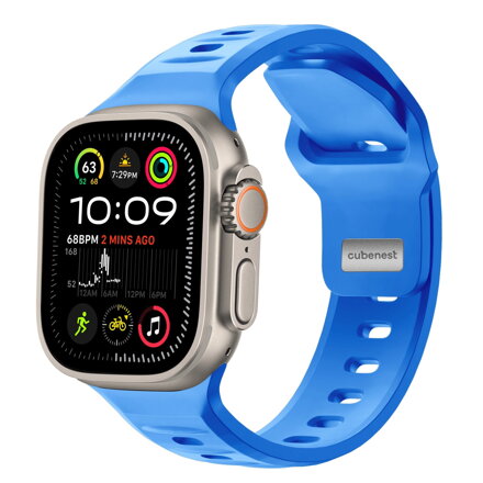 Correa deportiva premium del Apple Watch Azul