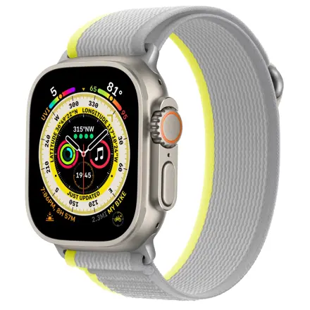 Correa Apple Watch Trail Loop Amarillo/Gris