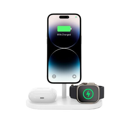 Cubenest El cargador inalámbrico magnético 3 en 1 S313 Pro blanco