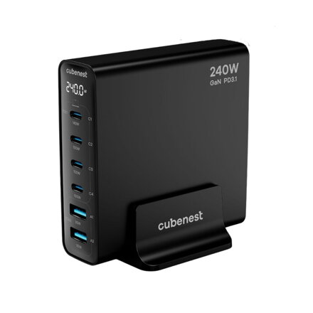 Cubenest Cargador GaN 240 W S6D0