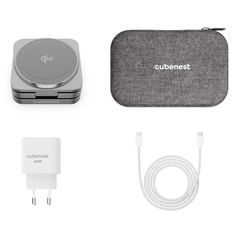 Qi2 Skládací MagSafe nabíječka 3v1 Ultimátní spojení stylu a výkonu