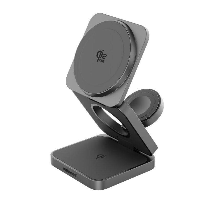 Cubenest El Qi2.2 cargador plegable inalámbrico magnético 3 en 1 SQS312 Pro Samsung Watch
