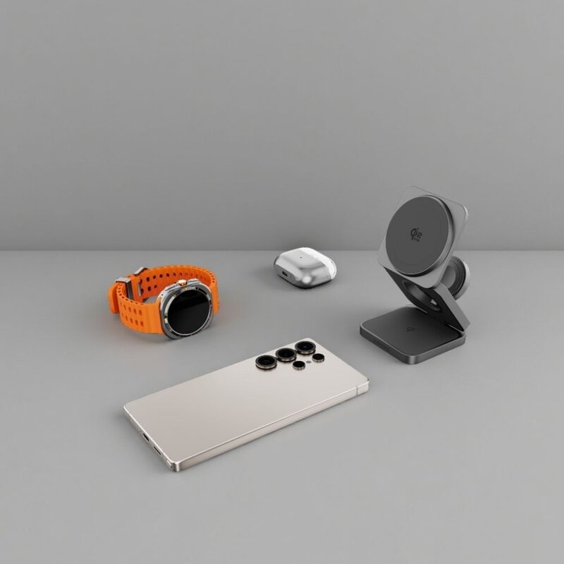 Cubenest El Qi2.2 cargador plegable inalámbrico magnético 3 en 1 SQS312 Pro Samsung Watch