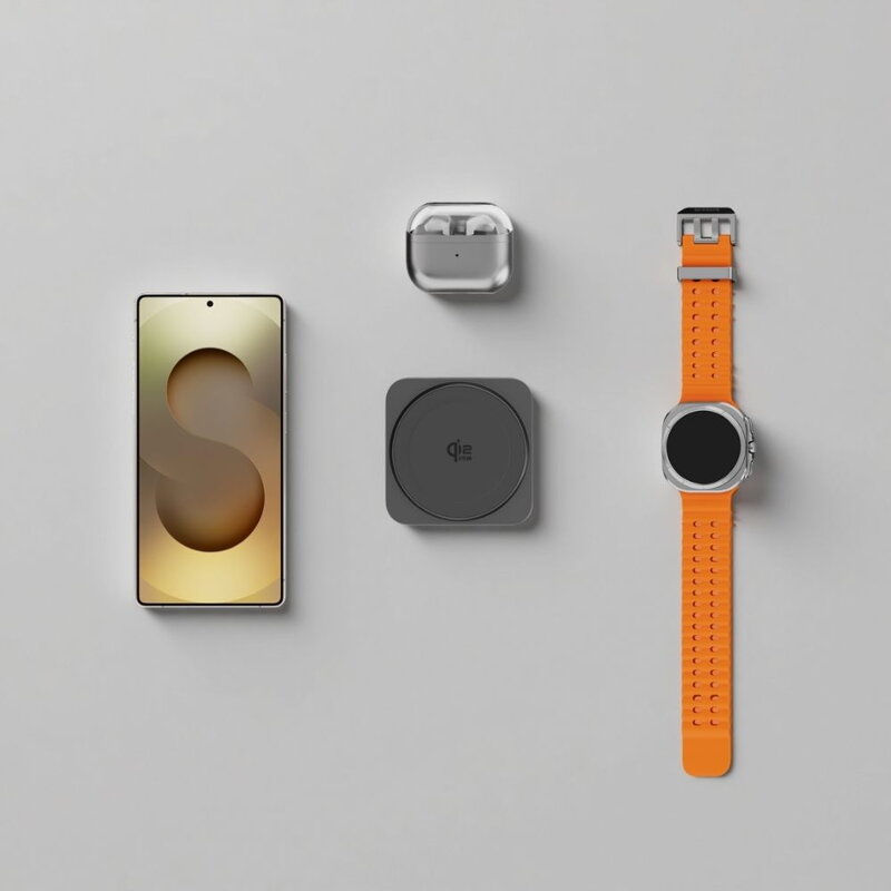 Cubenest El Qi2.2 cargador plegable inalámbrico magnético 3 en 1 SQS312 Pro Samsung Watch