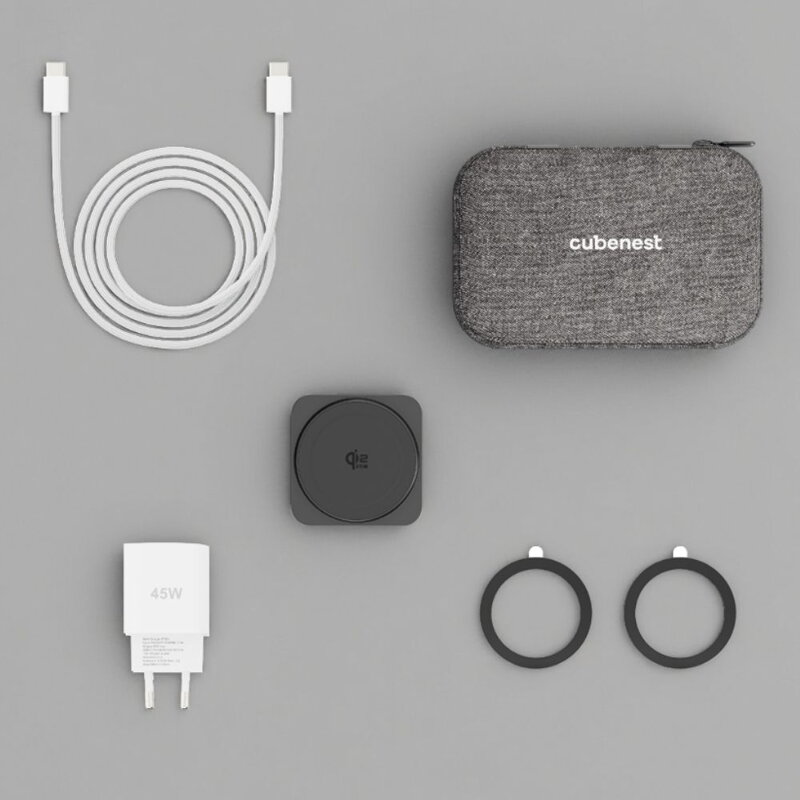 Cubenest El Qi2.2 cargador plegable inalámbrico magnético 3 en 1 SQS312 Pro Samsung Watch