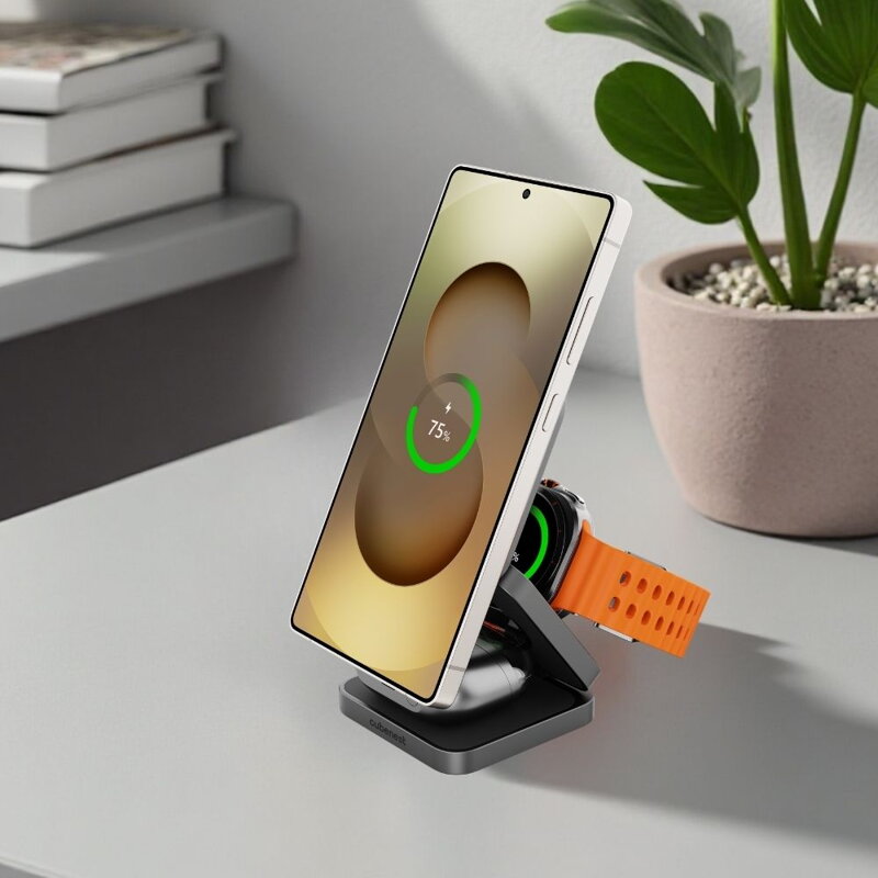 Cubenest El Qi2.2 cargador plegable inalámbrico magnético 3 en 1 SQS312 Pro Samsung Watch