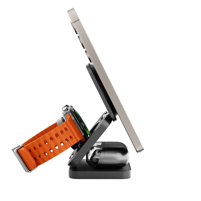 Cubenest El Qi2.2 cargador plegable inalámbrico magnético 3 en 1 SQS312 Pro Samsung Watch