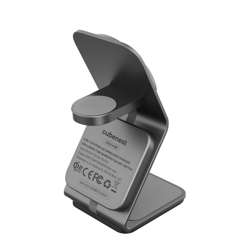 Cubenest El Qi2.2 cargador inalámbrico magnético 3 en 1 SQS314 Pro Samsung Watch