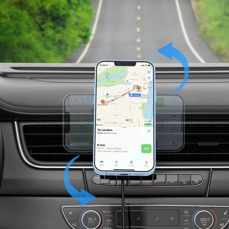 Cubenest Qi2 Cargador inalámbrico magnético para coche SQ1C0