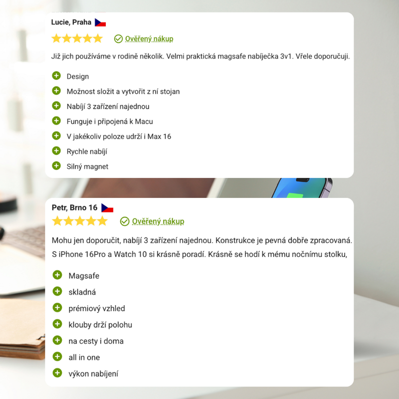 Cubenest El cargador plegable inalámbrico magnético 3 en 1 E310 gris