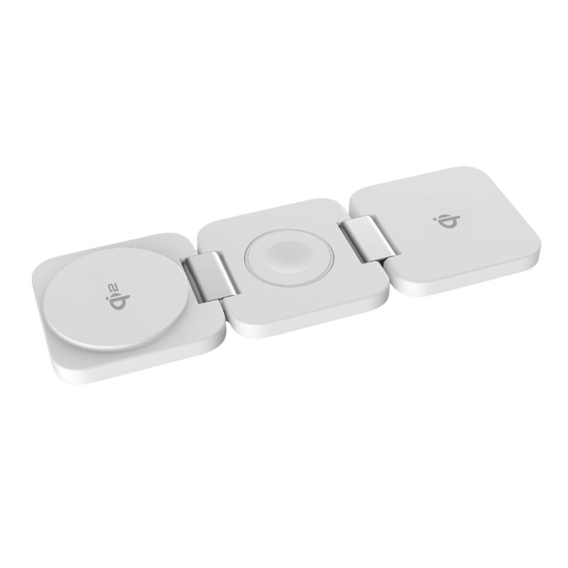 Cubenest Qi2 El cargador plegable inalámbrico magnético 3 en 1 EQ310 blanco